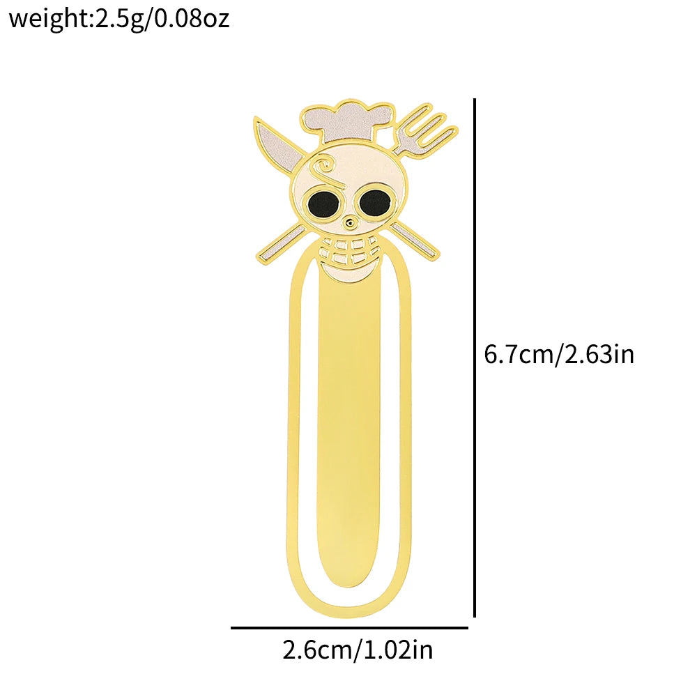 One Piece Metal Bookmarks – Anime Collectible Gift for Fans & Book Lovers