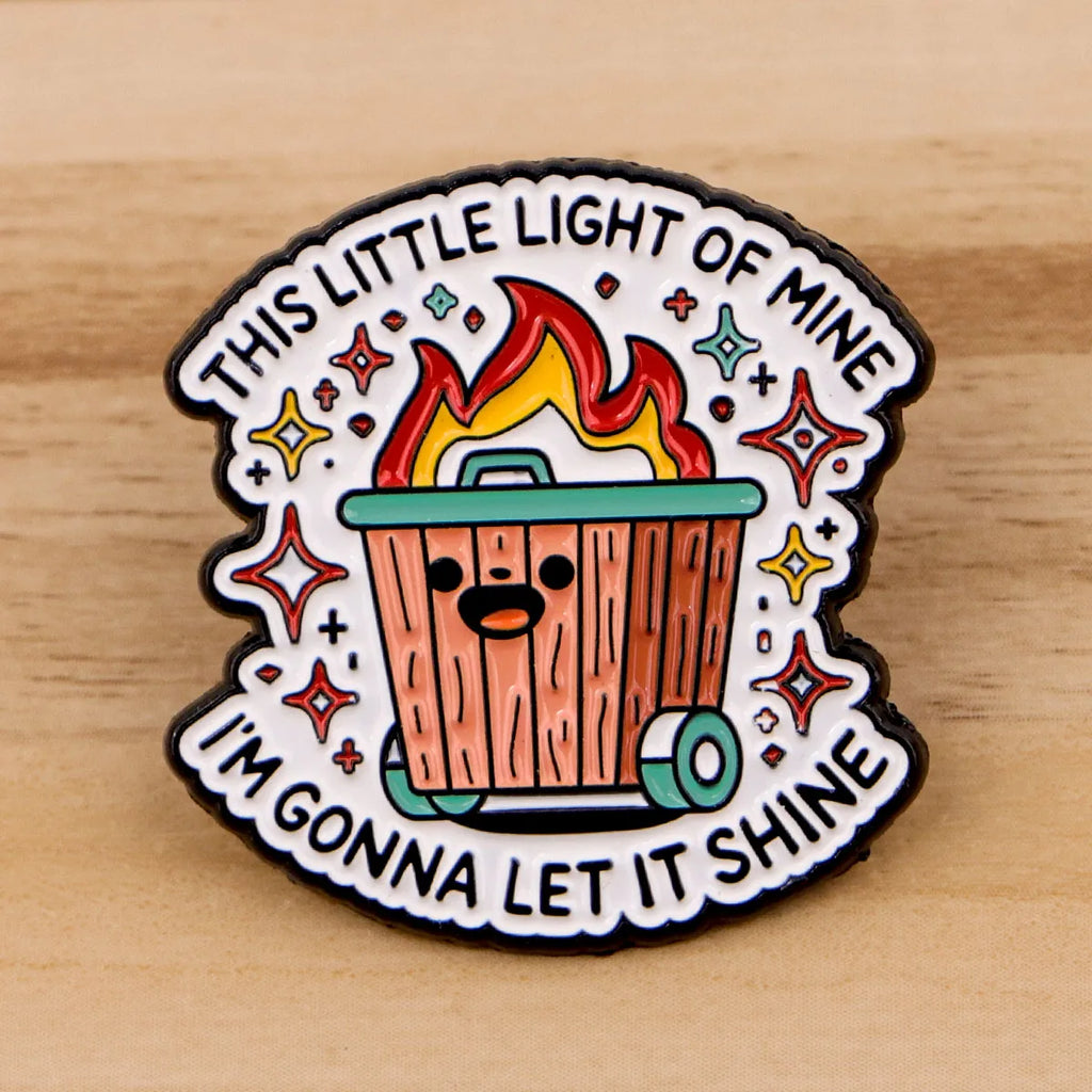 Funny Cat Enamel Pin – Quote Badge Gift