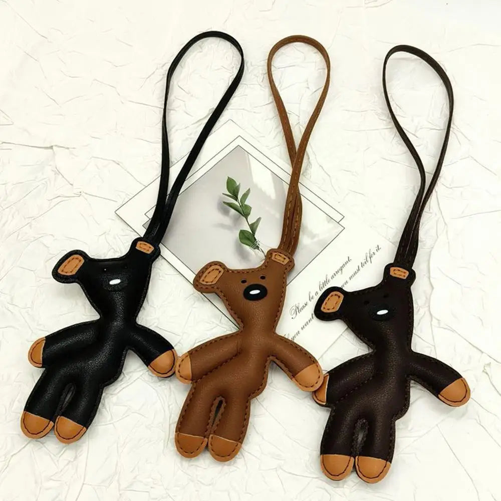 Korean Style Bear Charm – Unisex Bag Accessory