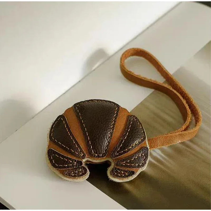 Exquisite Leather Bag Charm – Scarecrow Design