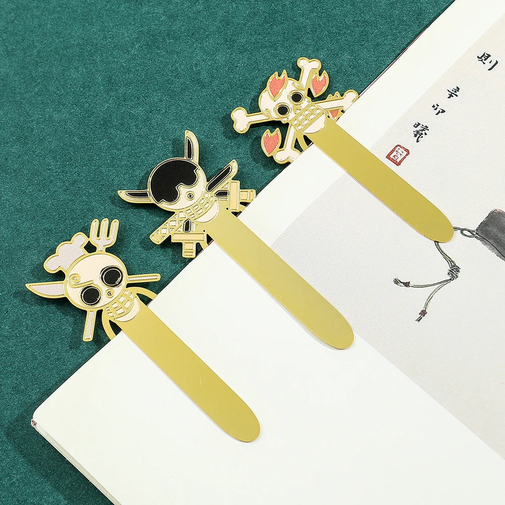 One Piece Metal Bookmarks – Anime Collectible Gift for Fans & Book Lovers