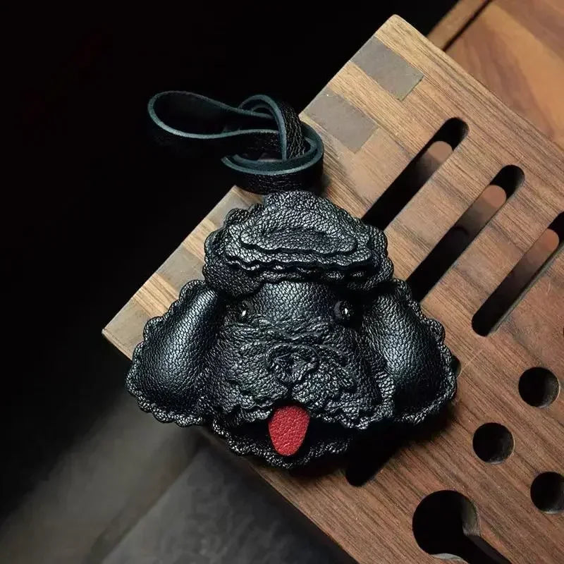 Exquisite Leather Bag Charm – Scarecrow Design