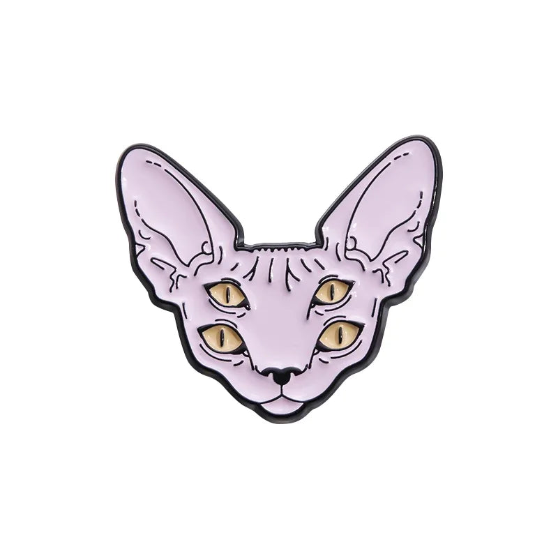 Pink Punk Eyes Enamel Pin – Magic Potion & Love Eye Brooch for Jackets & Bags