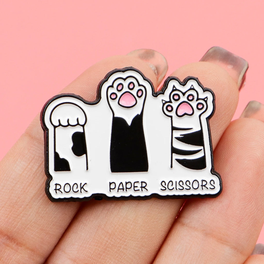 Cute Cat Paw Enamel Pin – Kawaii Animal Brooch