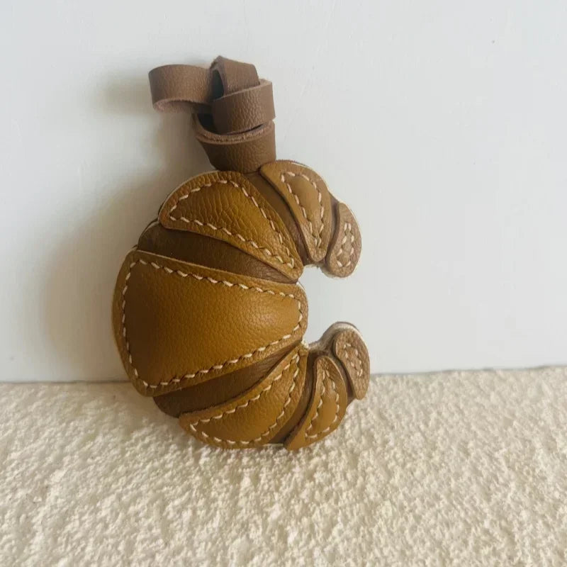 Exquisite Leather Bag Charm – Scarecrow Design