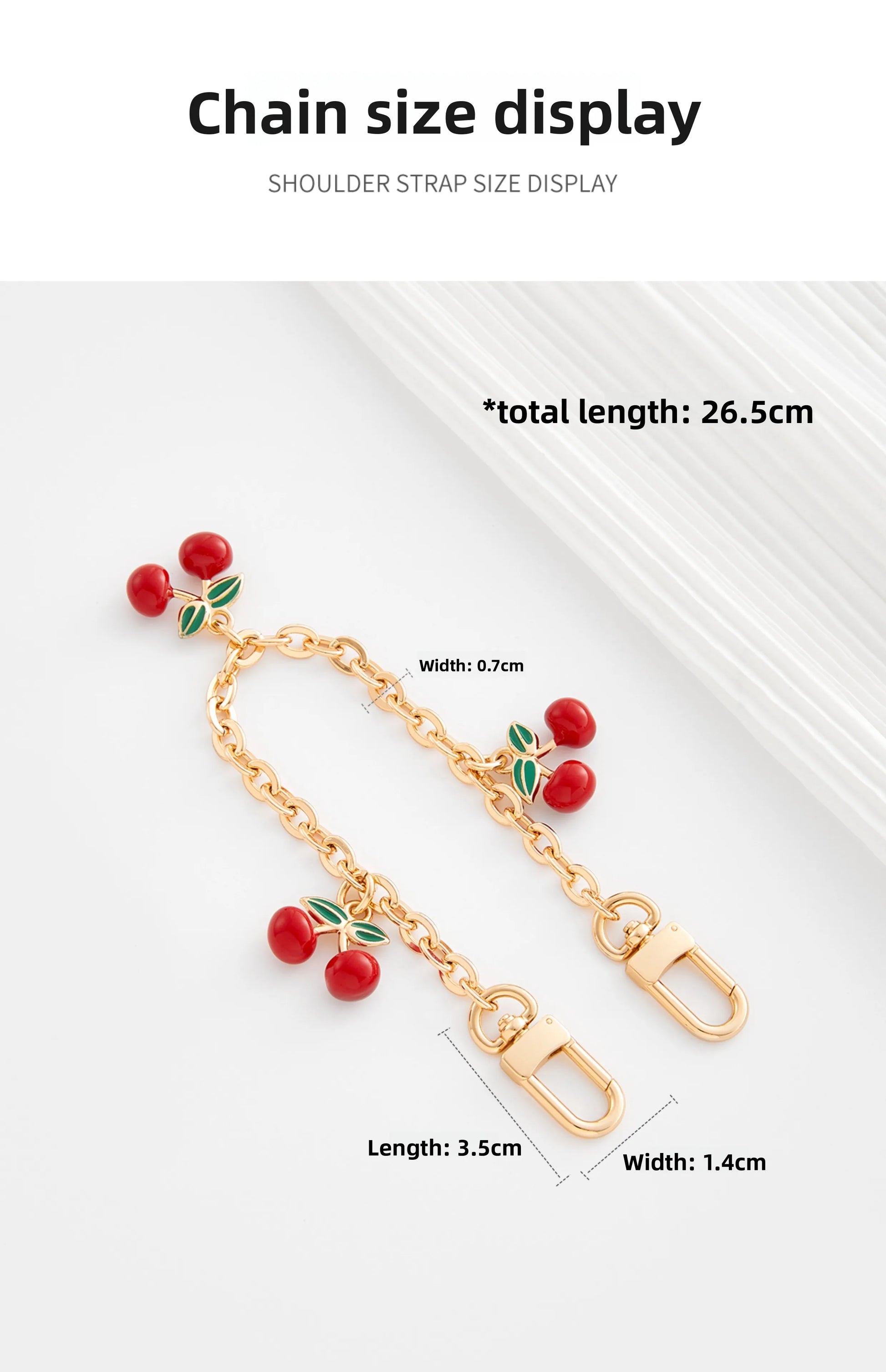 Cherry Extension Chain – Elegant Bag Accessory