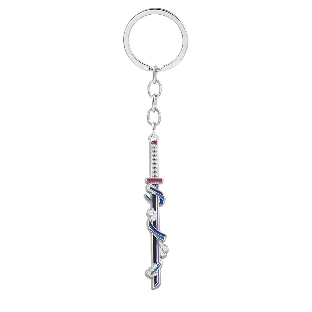 Demon Slayer Sword Keychains – Mini Japanese Katana Collection Anime Souvenir Gifts