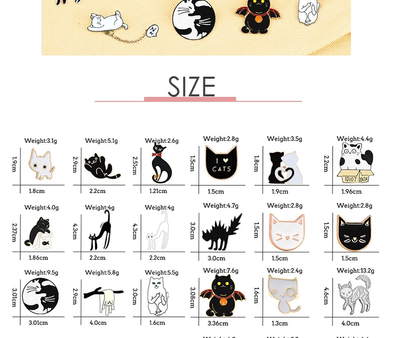Cat Lover Collection – Cute Enamel Brooches