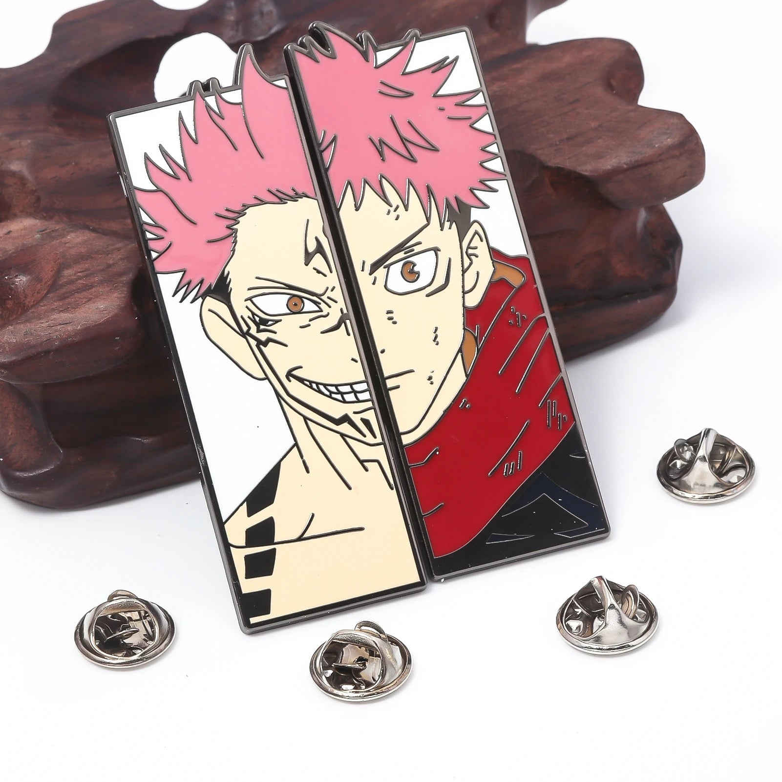 Jujutsu Kaisen sukuna yuji Enamel Brooch – Anime Lapel Pin for Fans & Collectors