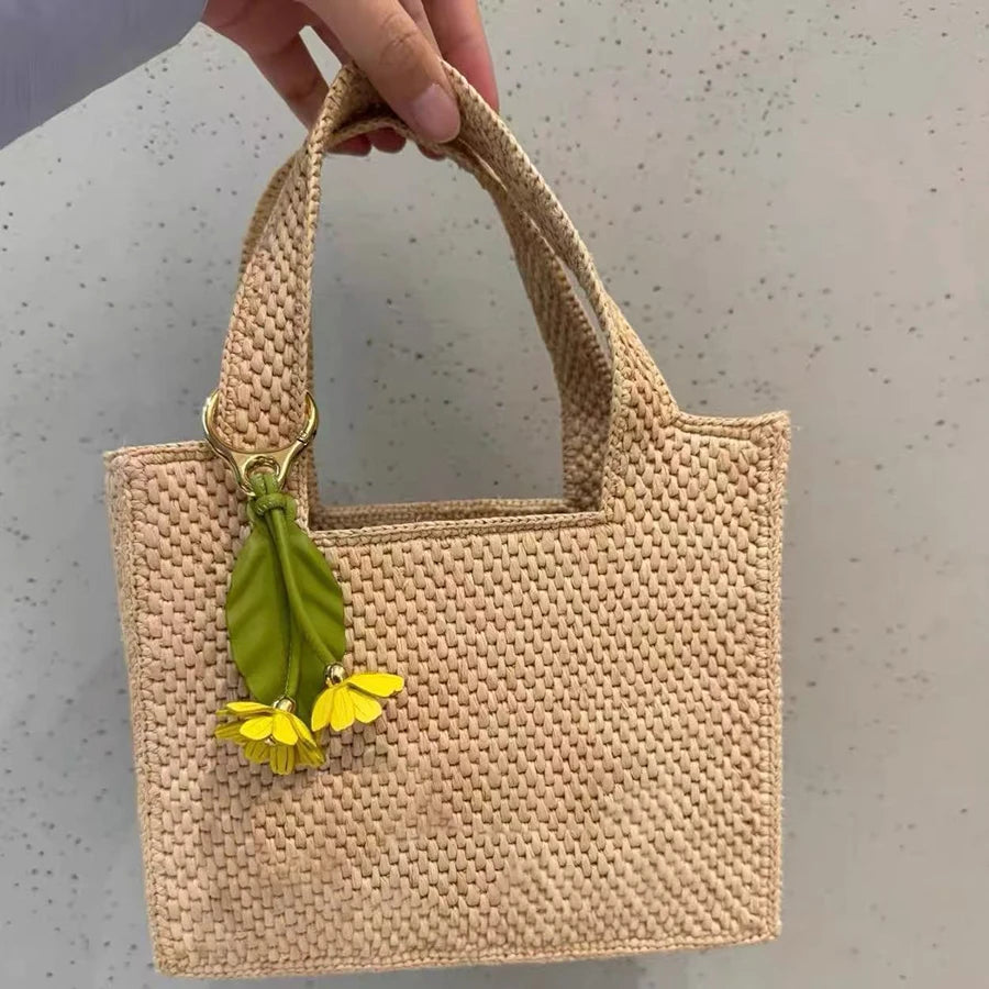 Raspberry & Blackberry Charm – Leather Bag Accessory