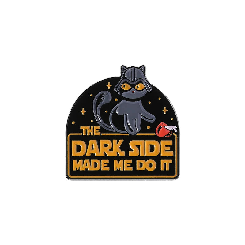 Come to the Cat Side Enamel Pin – Funny Dark Side Brooch