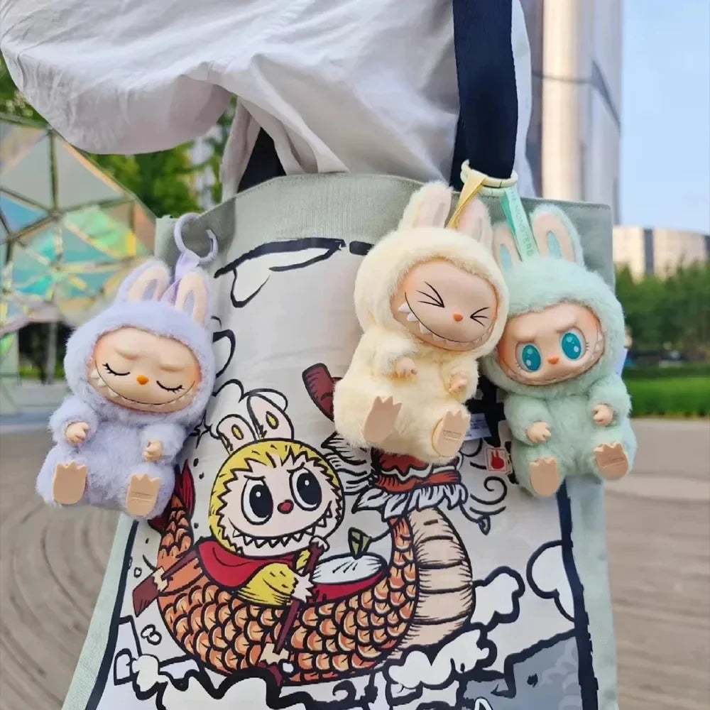 cute LABUBU monter keychain blind box