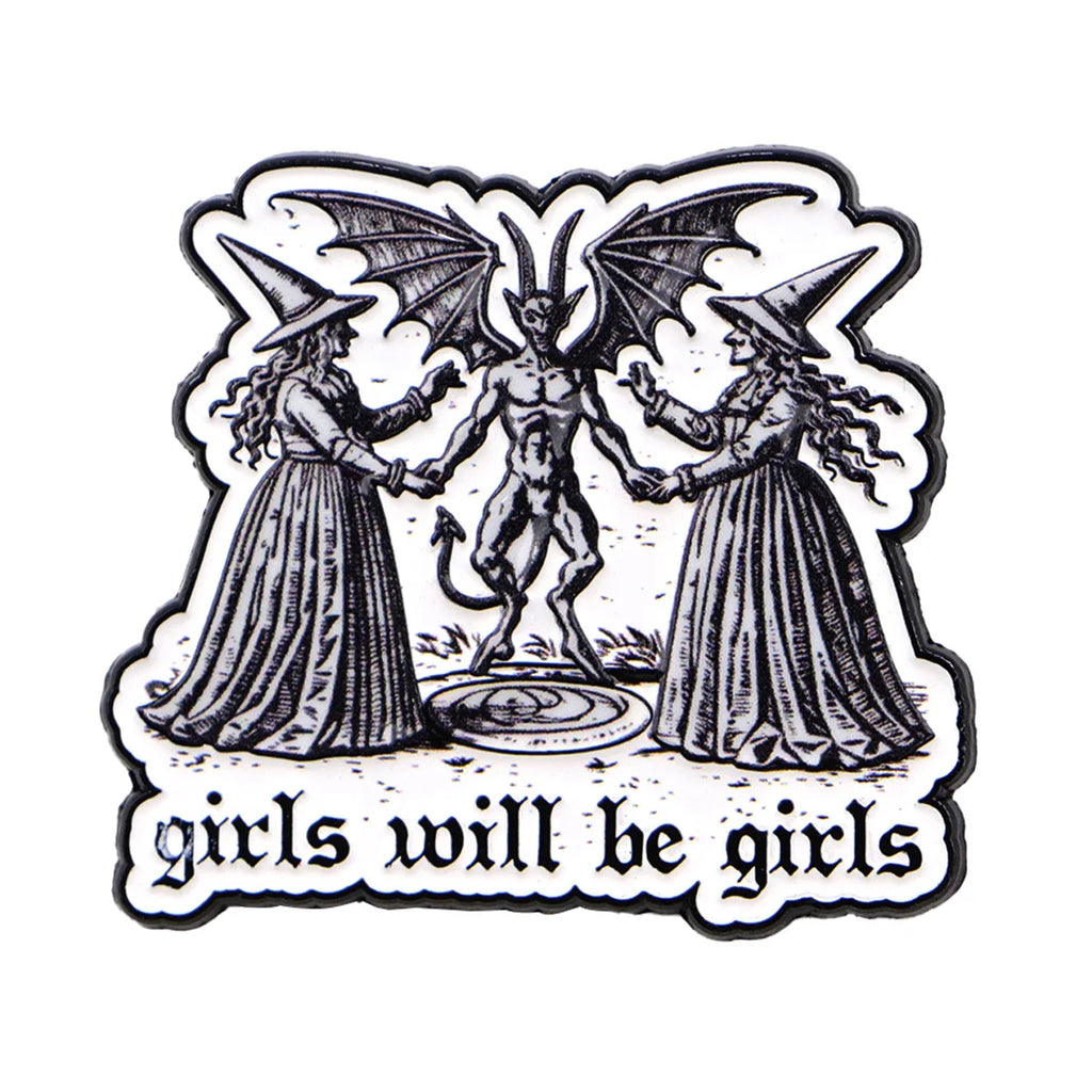 Feminist Witch Enamel Pin – Funny Brooch Badge