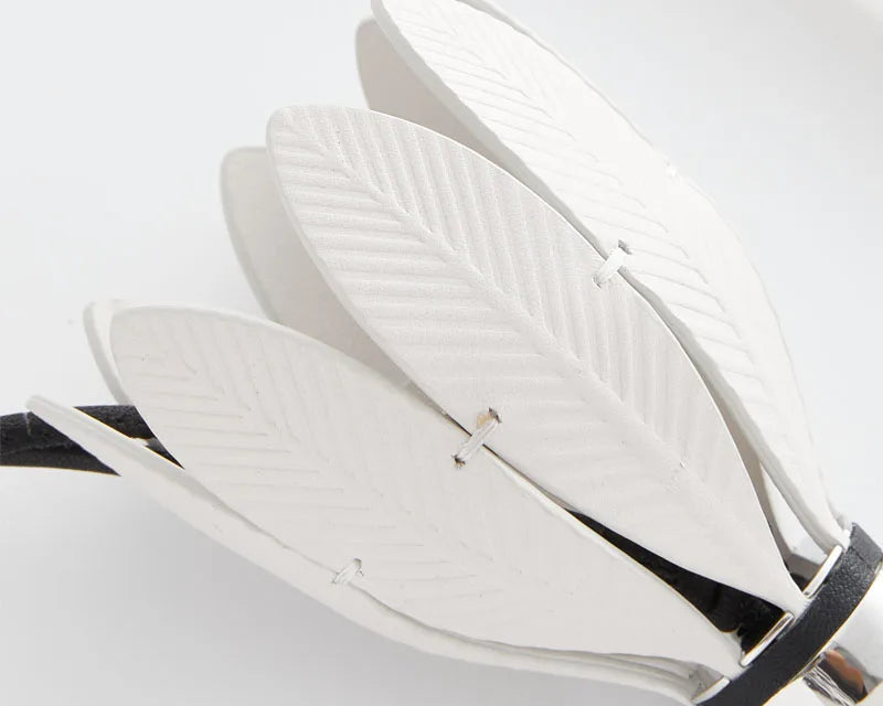 White Badminton Keychain – Luxury Bag Accessory