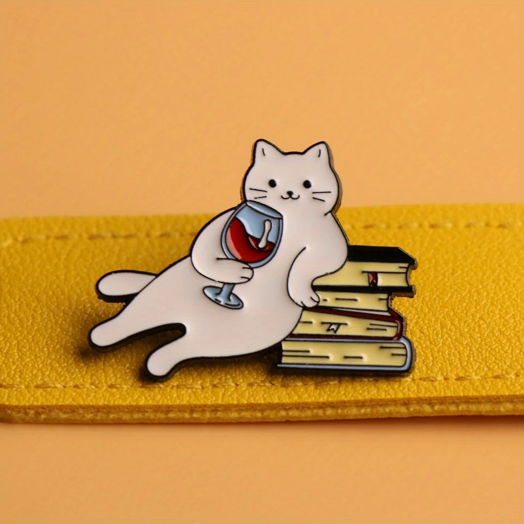 Trendy Enamel Lapel Pin – Stylish Metal Brooch & Gift