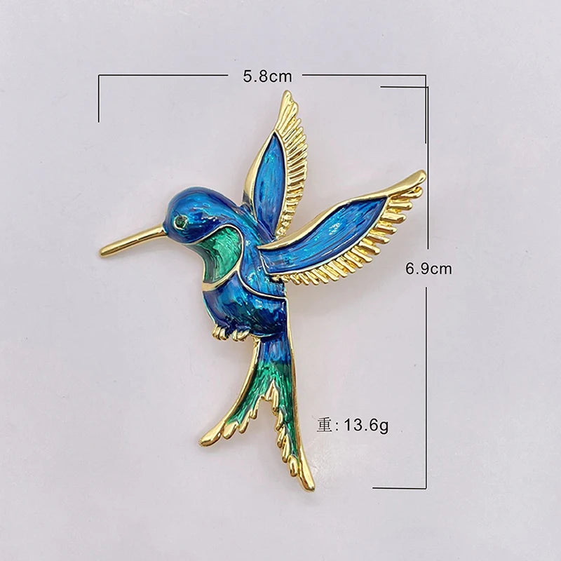Flying Bird Brooch Pin