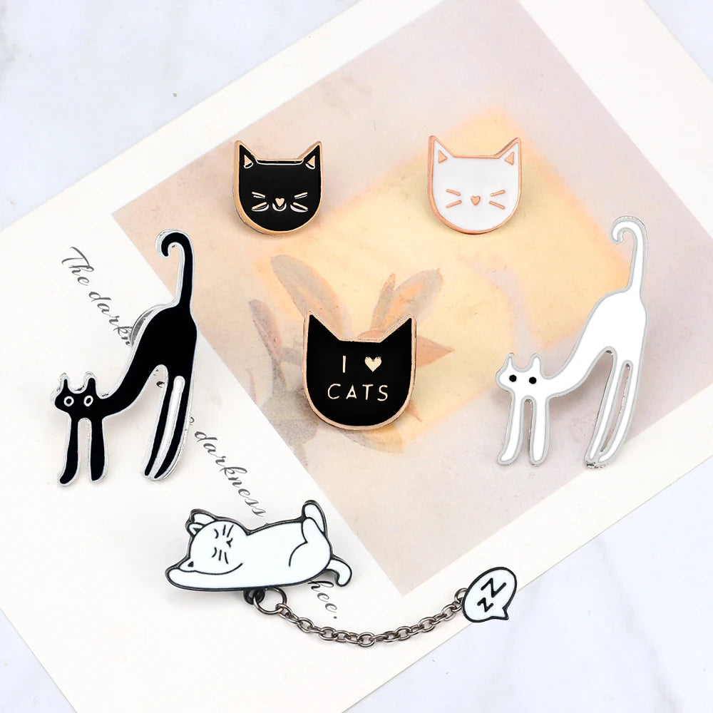 Cat Lover Collection – Cute Enamel Brooches