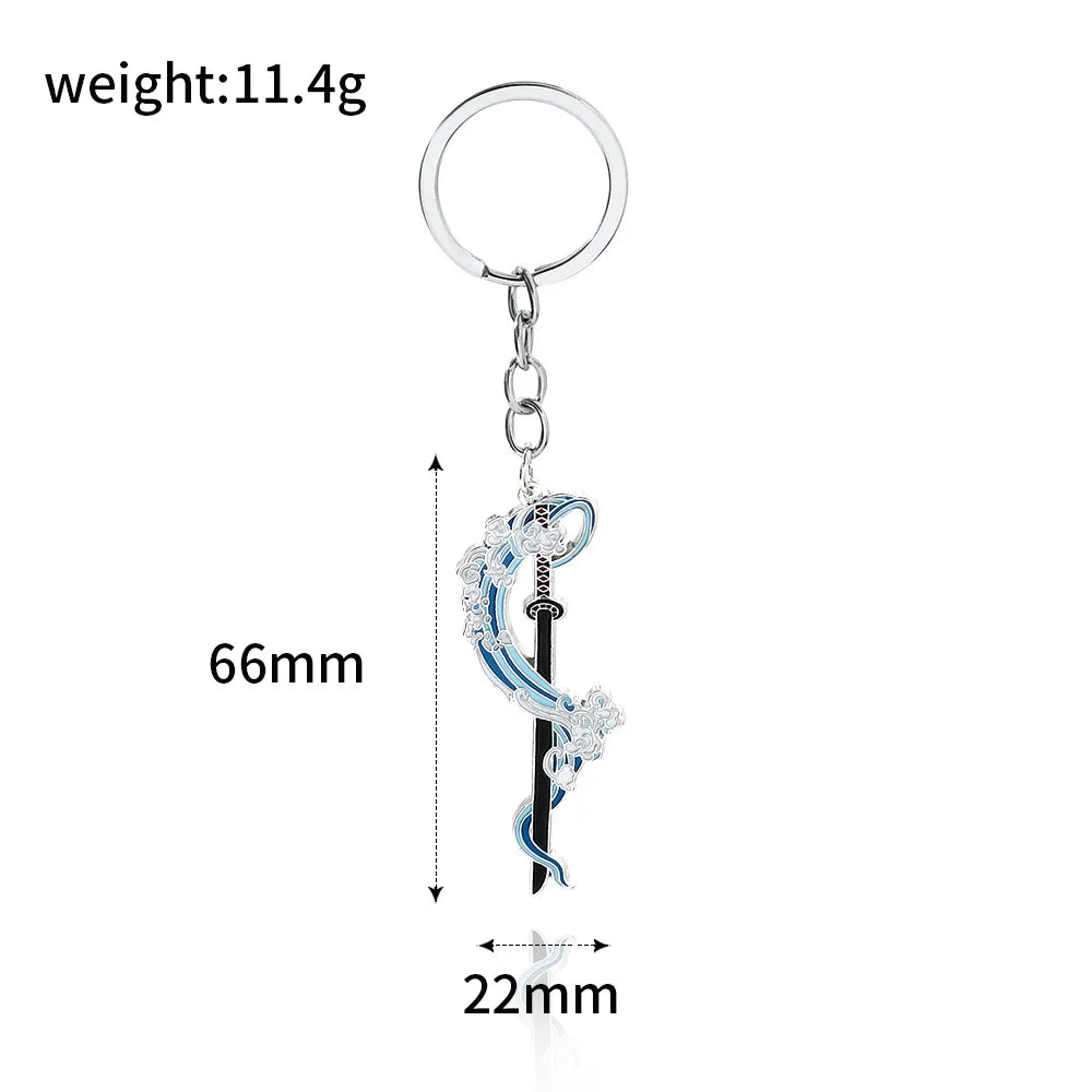 Demon Slayer Sword Keychains – Mini Japanese Katana Collection Anime Souvenir Gifts