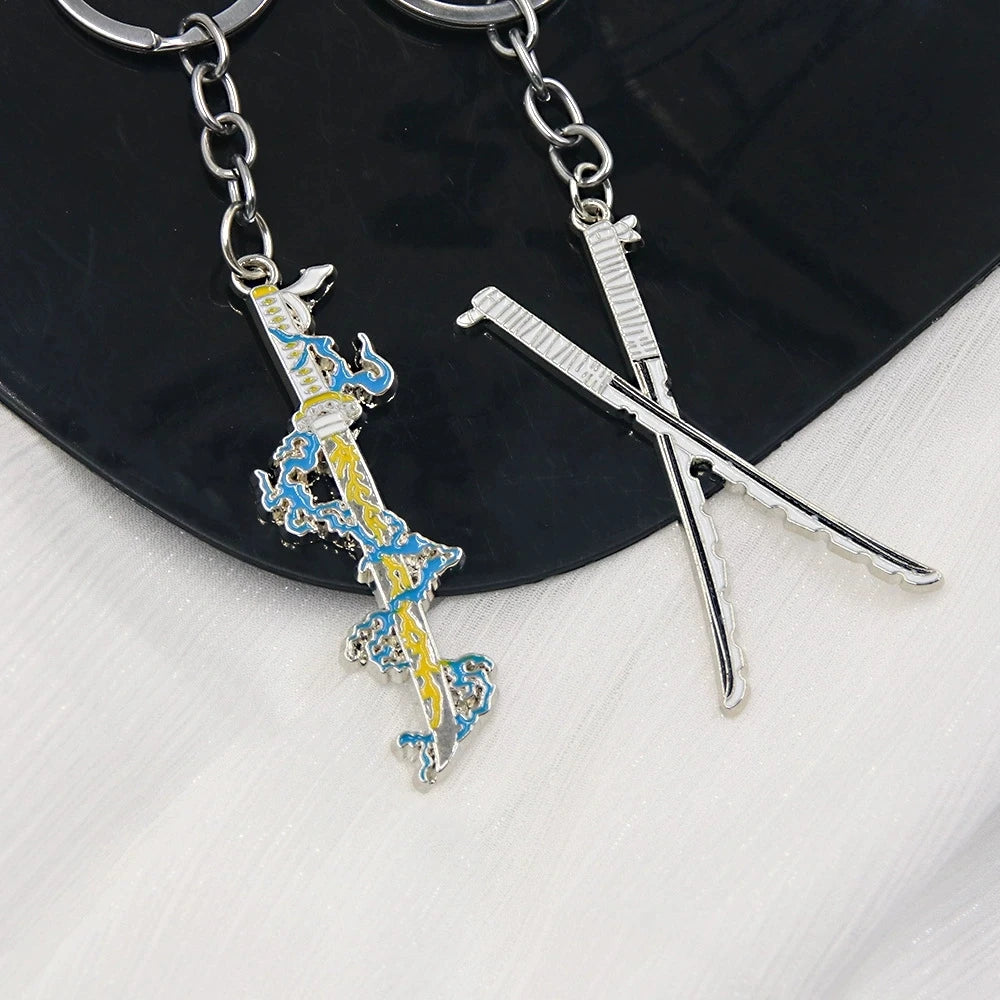 Demon Slayer Sword Keychains – Mini Japanese Katana Collection Anime Souvenir Gifts