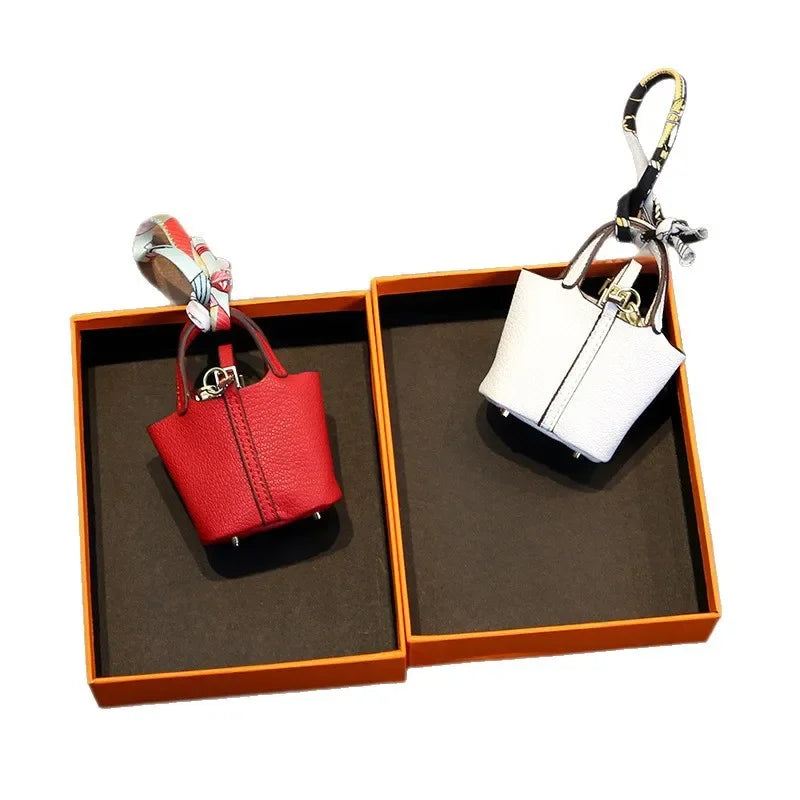 Mini Basket Leather Pouch – 2025 Lightweight Daily Bag