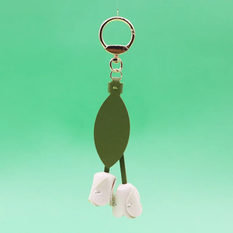“She Blooms” Tulip Keychain
