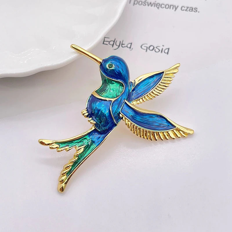 Flying Bird Brooch Pin