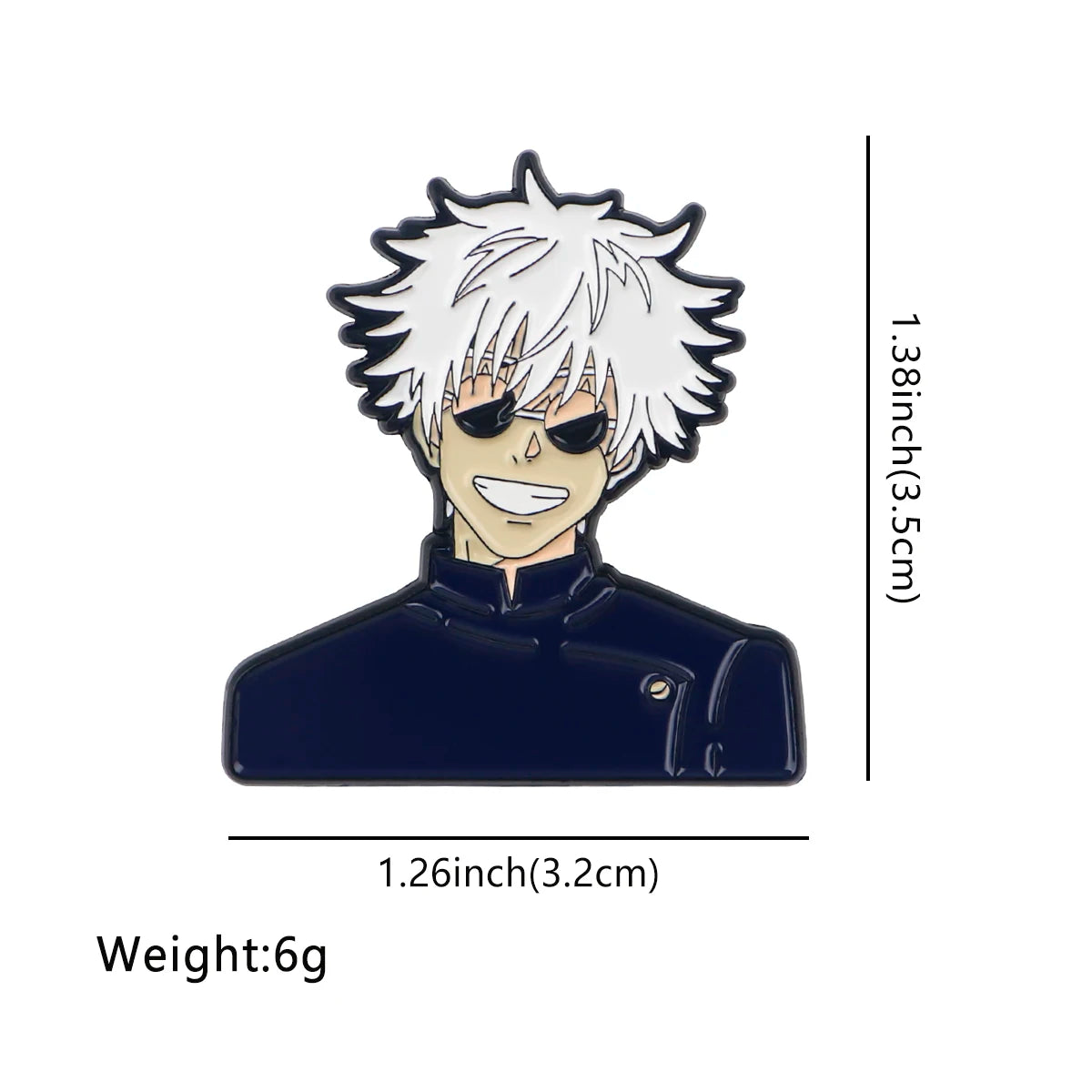 Gojo Satoru Badge – Anime Briefcase & Backpack Pin
