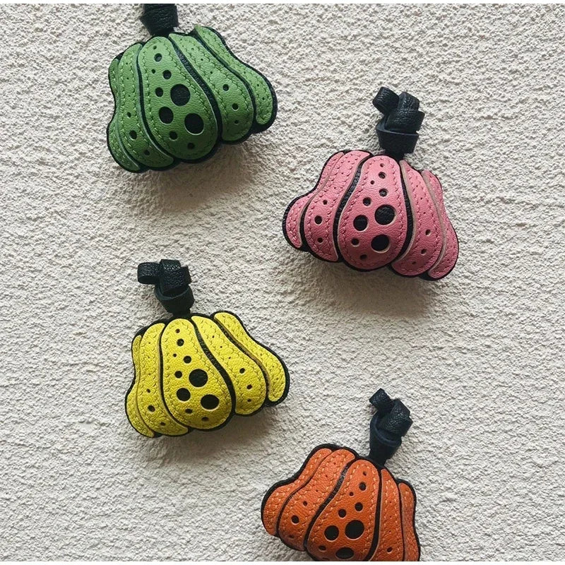Exquisite Leather Bag Charm – Scarecrow Design