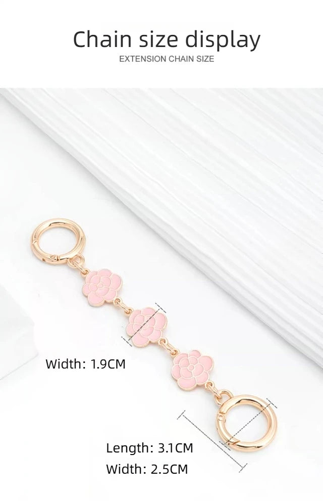 Pink Shoulder Bag Extension Chain