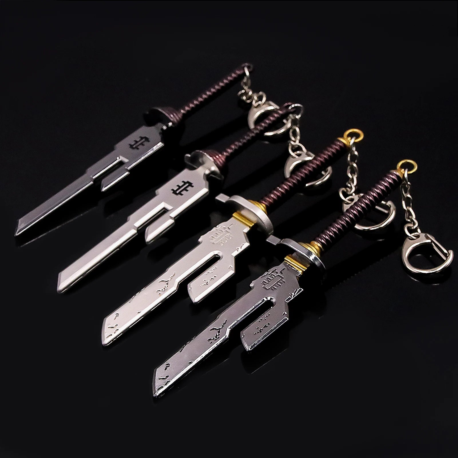 Jujutsu Kaisen Keyring – Nanami, Fushiguro & Toji Weapon Model Pendant
