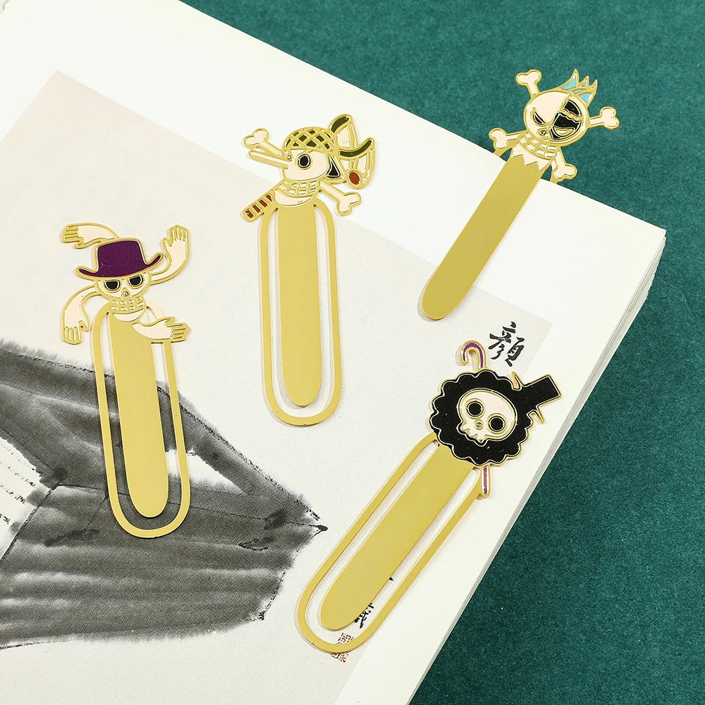 One Piece Metal Bookmarks – Anime Collectible Gift for Fans & Book Lovers