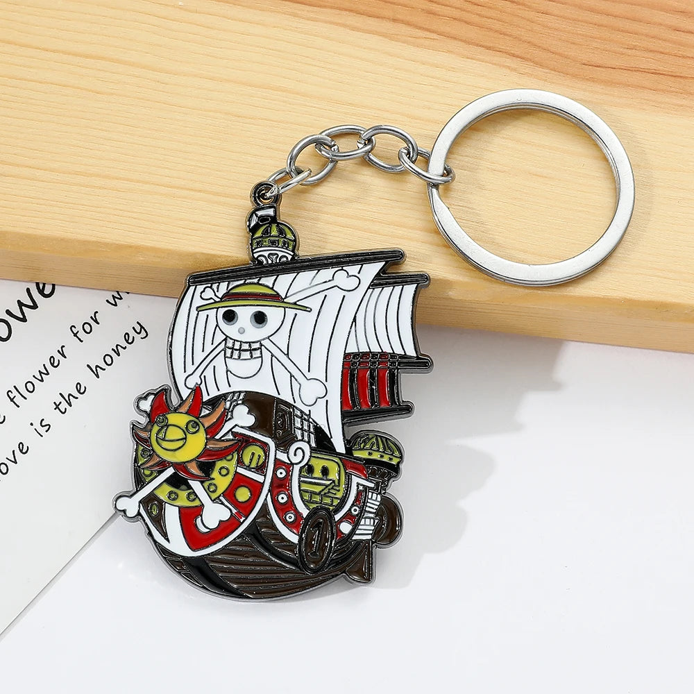 One Piece Luffy Pirate Keychain – Anime Metal Pendant Bag Charm Gift for Fans