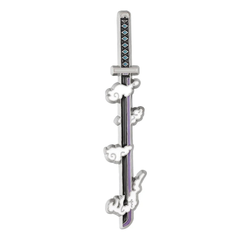 Demon Slayer Weapon Enamel Pins – Anime Sword Metal Brooch Badge