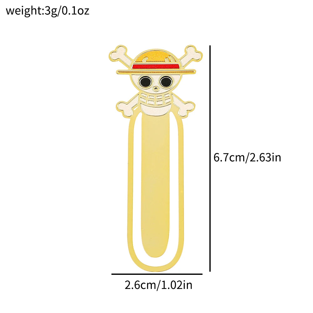 One Piece Metal Bookmarks – Anime Collectible Gift for Fans & Book Lovers