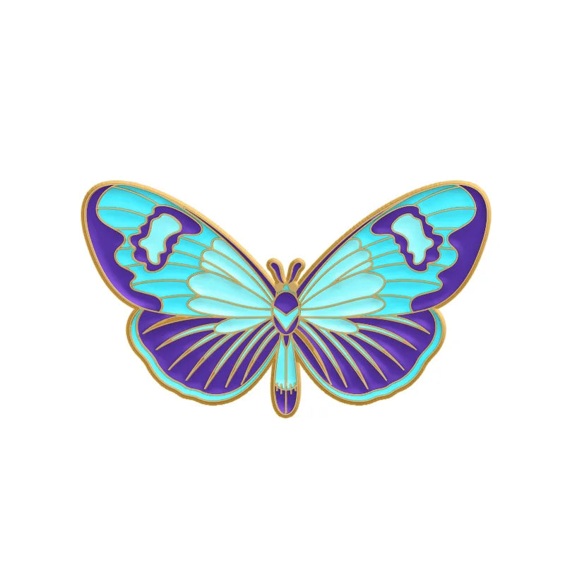 Colorful Butterfly Enamel Pin – Cute Insect Brooch