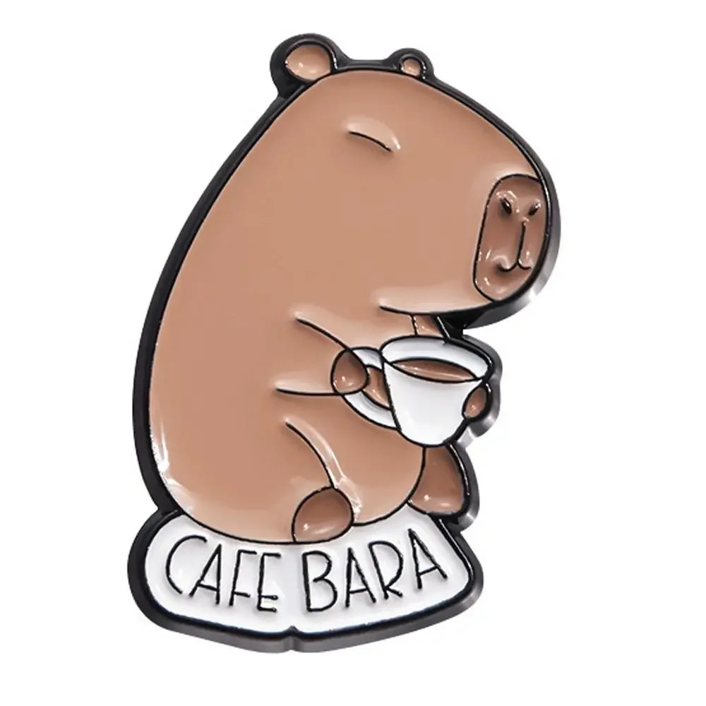 Capybara & Dolphin Brooch – Cute Bag Charm