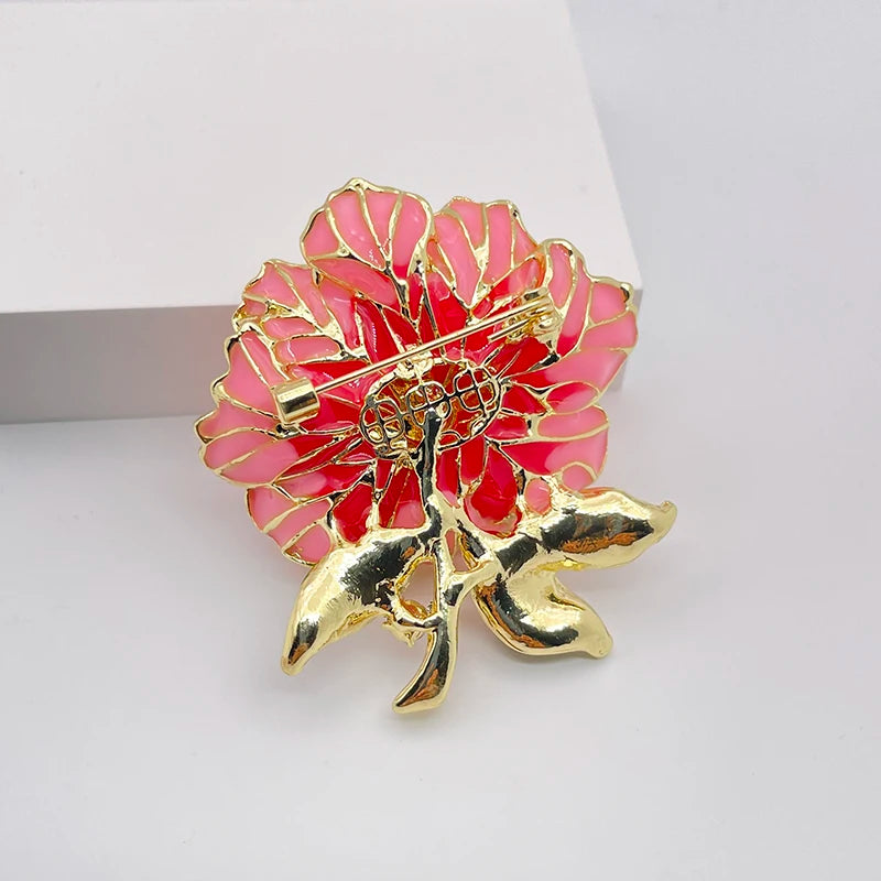 Sparkling Peony Brooch Jewelry