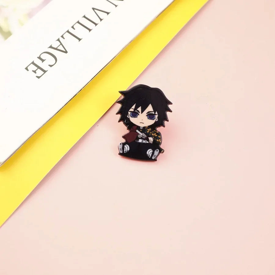 Demon Slayer Backpack & Clothes Pins – Anime Jewelry Gift