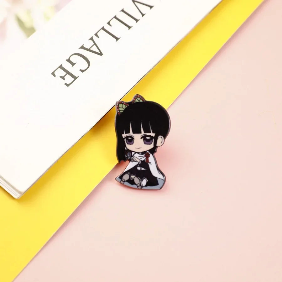 Demon Slayer Backpack & Clothes Pins – Anime Jewelry Gift