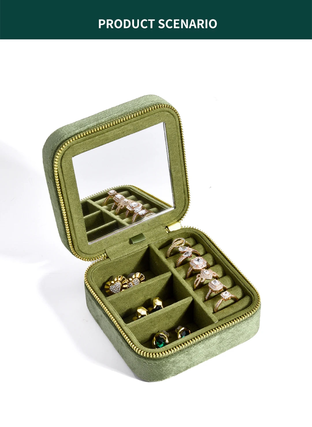 Vintage Velvet Jewelry Box