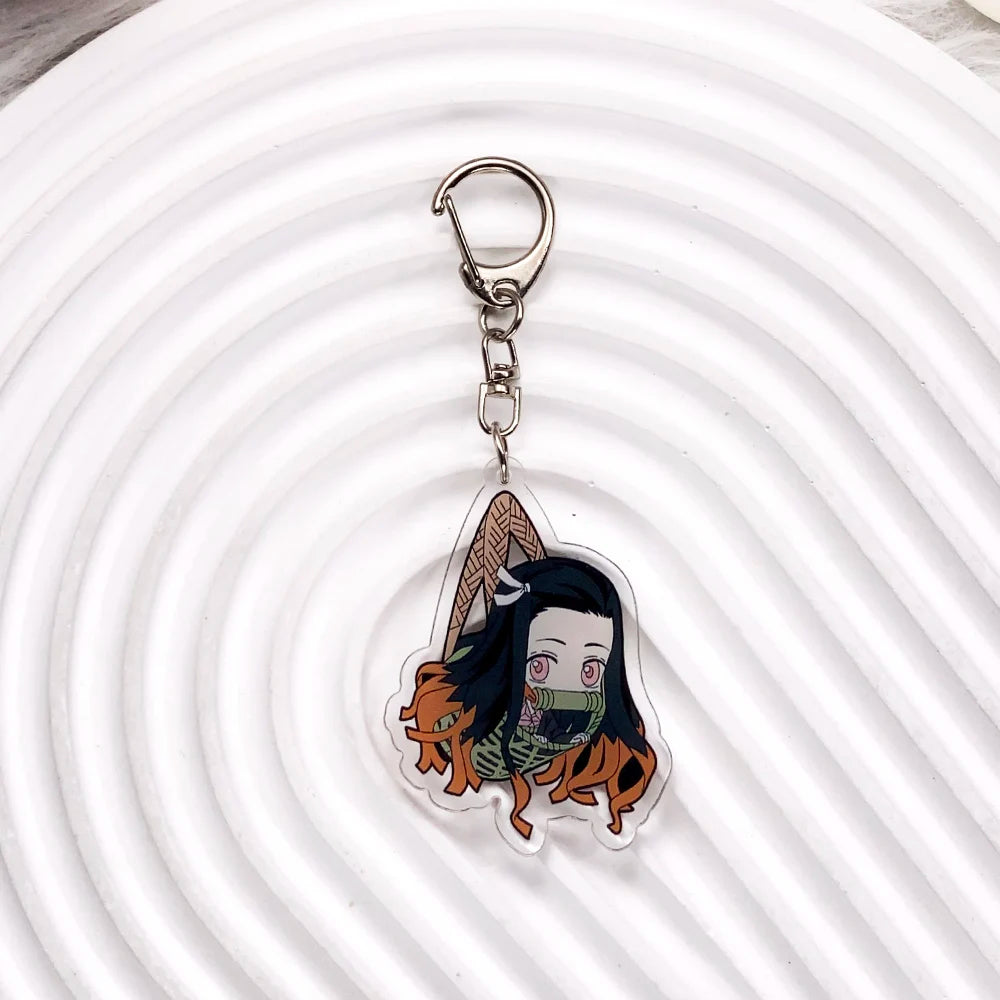 Demon Slayer Anime Keychain – Acrylic Character Bag Charm