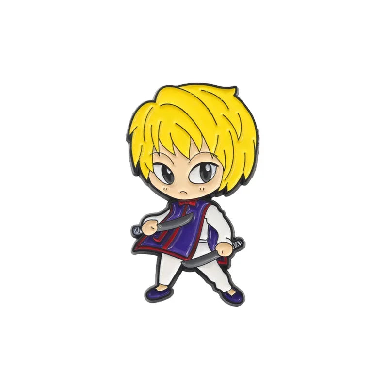 Hunter x Hunter Enamel Pin Set (5PCS) – Anime Lapel Badges for Clothes, Bags & Cosplay