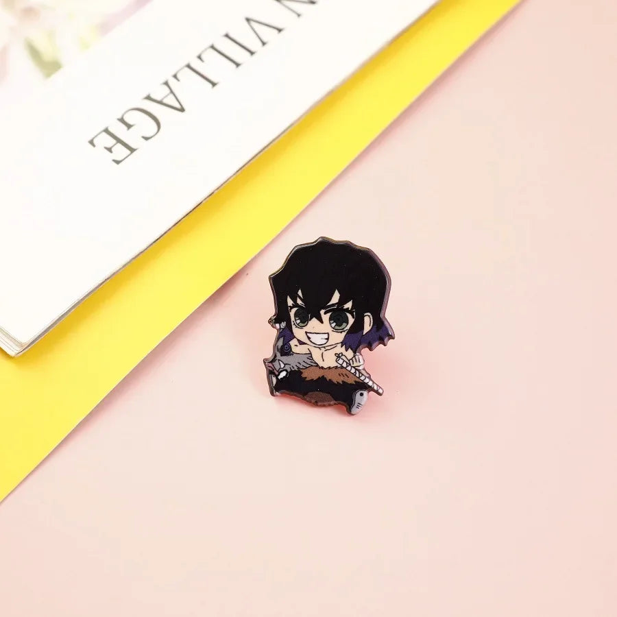 Demon Slayer Backpack & Clothes Pins – Anime Jewelry Gift