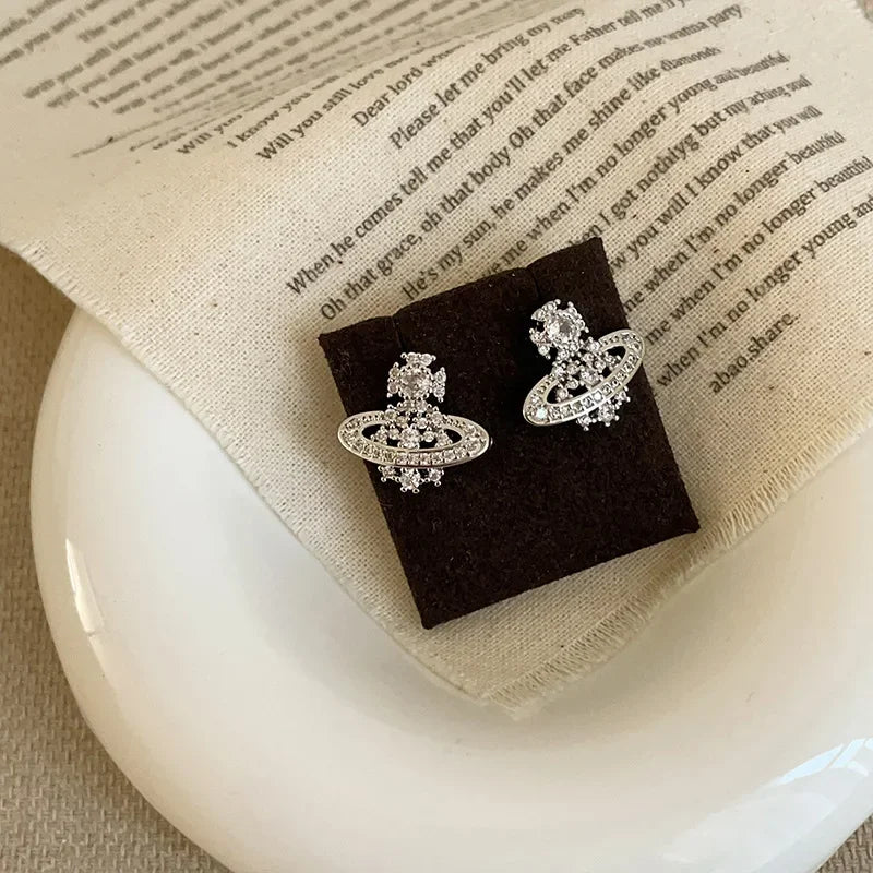 Trendy 3D Planet Earrings