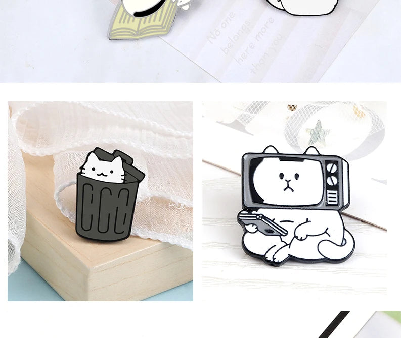 Cat Lover Collection – Cute Enamel Brooches