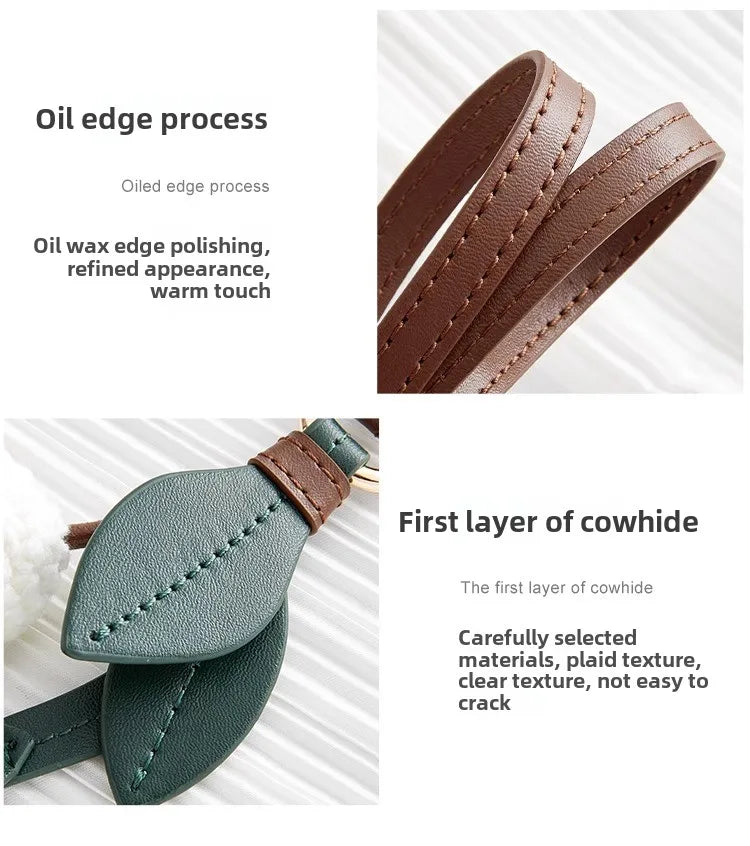 Knitted Cherry Blossom Bag Accessory