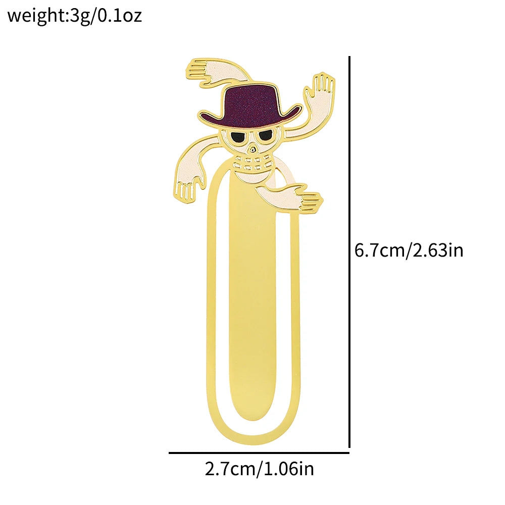 One Piece Metal Bookmarks – Anime Collectible Gift for Fans & Book Lovers
