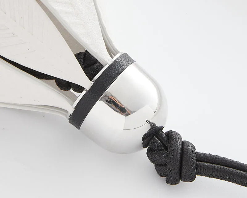 White Badminton Keychain – Luxury Bag Accessory