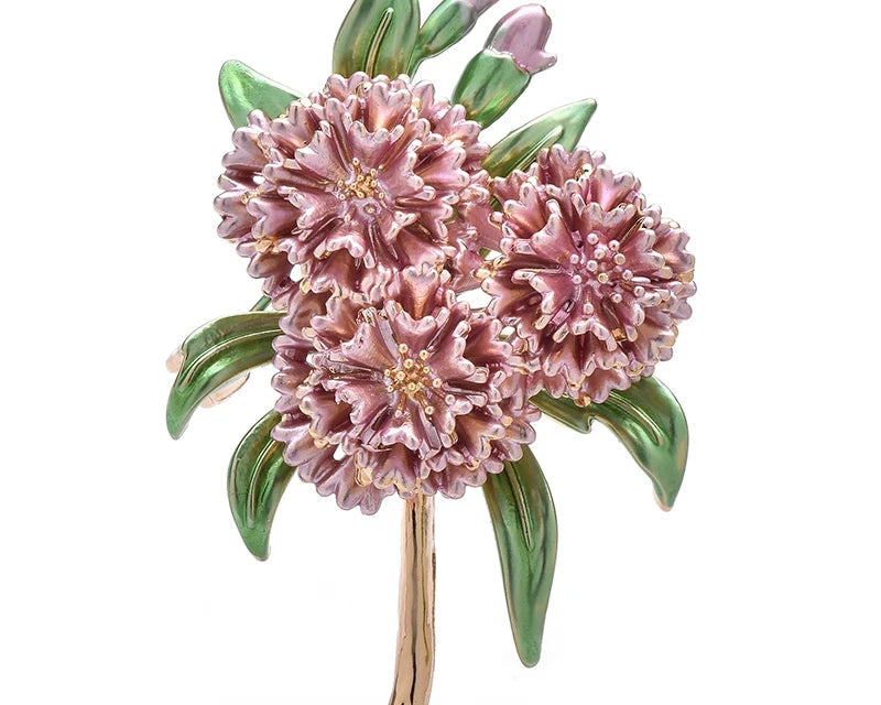 4-Color Elegant Plant Brooch Pin