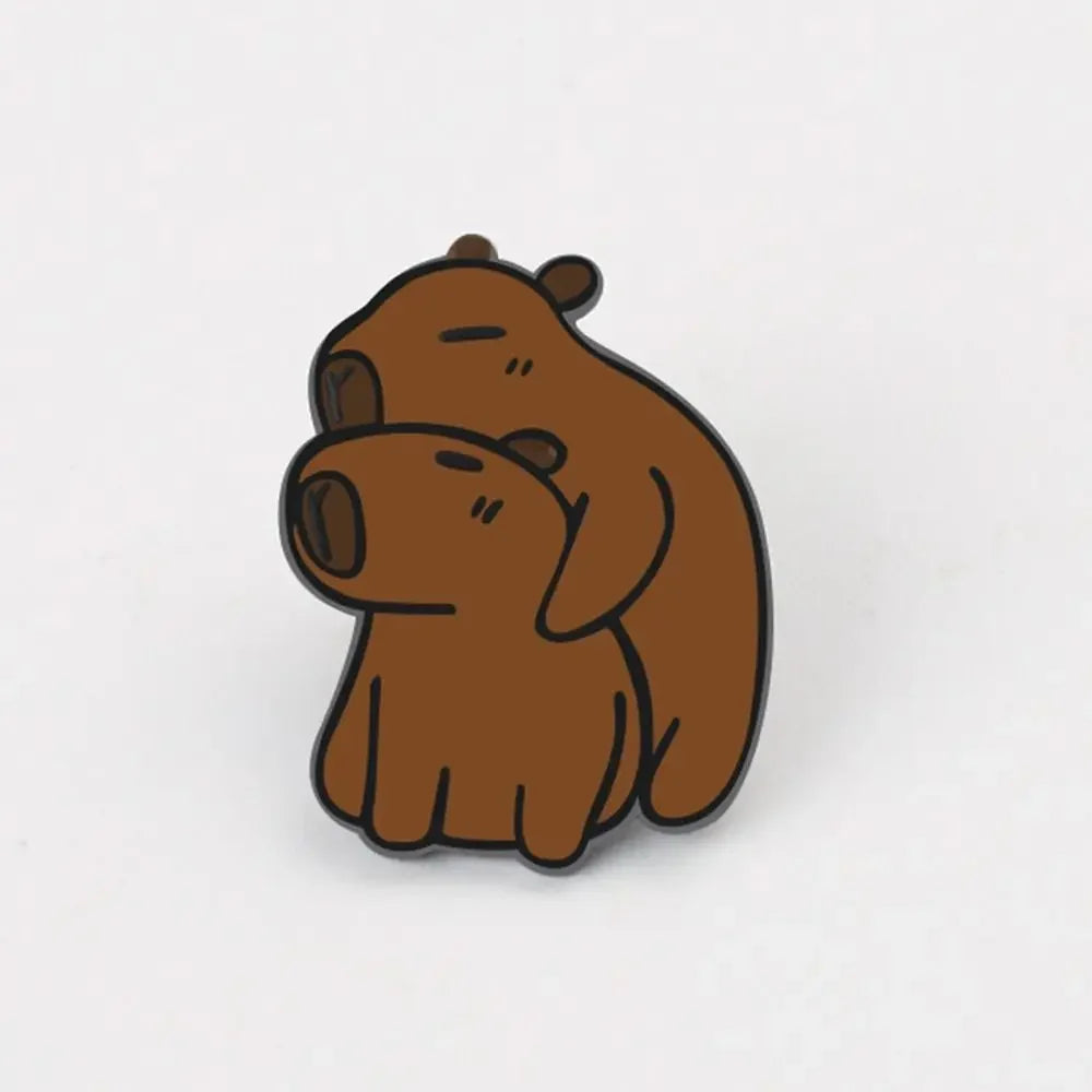 Capybara & Dolphin Brooch – Cute Bag Charm